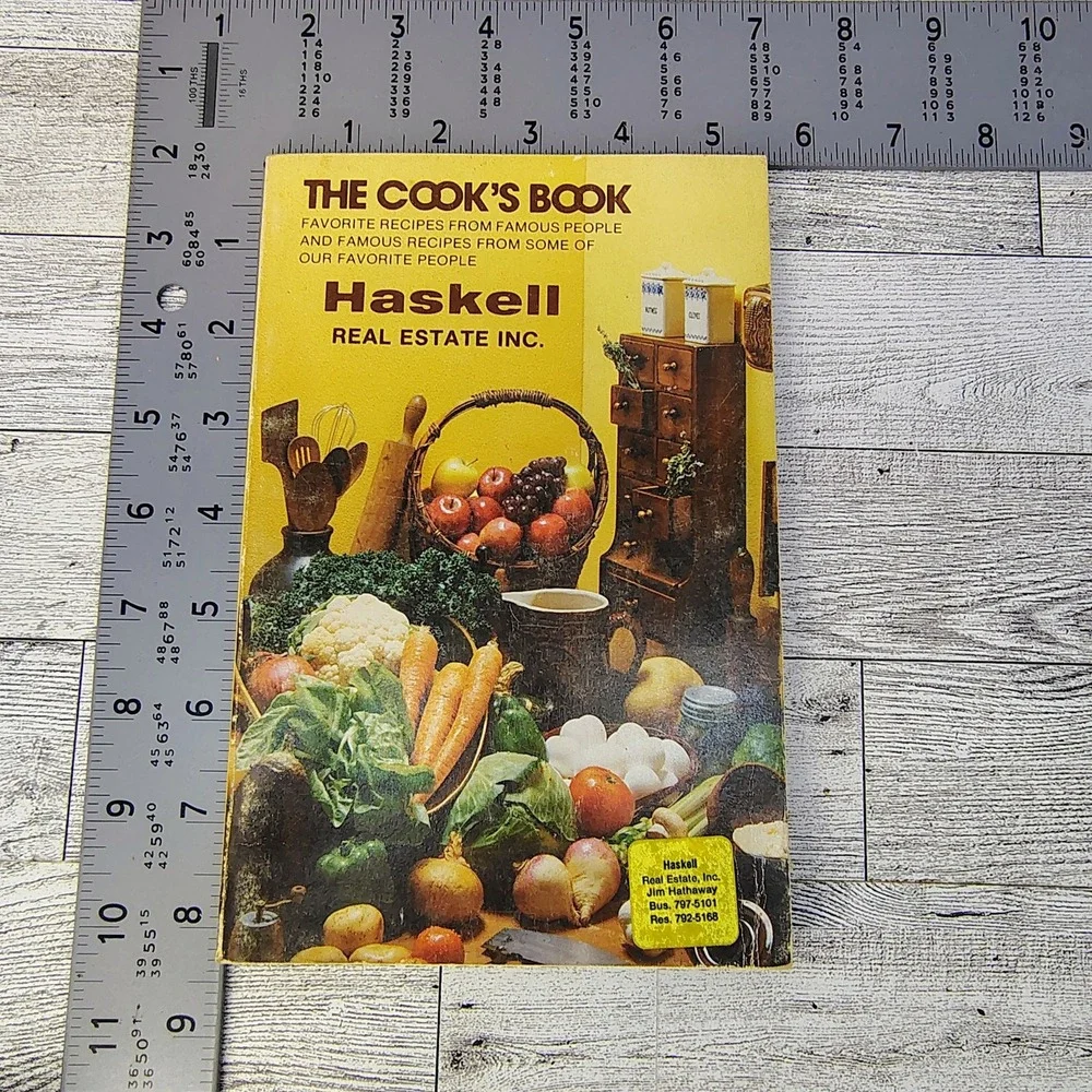 Haskell Real Estate‎ Promo Advertising Cookbook Jim Hathaway 1970s VERY GOOD
